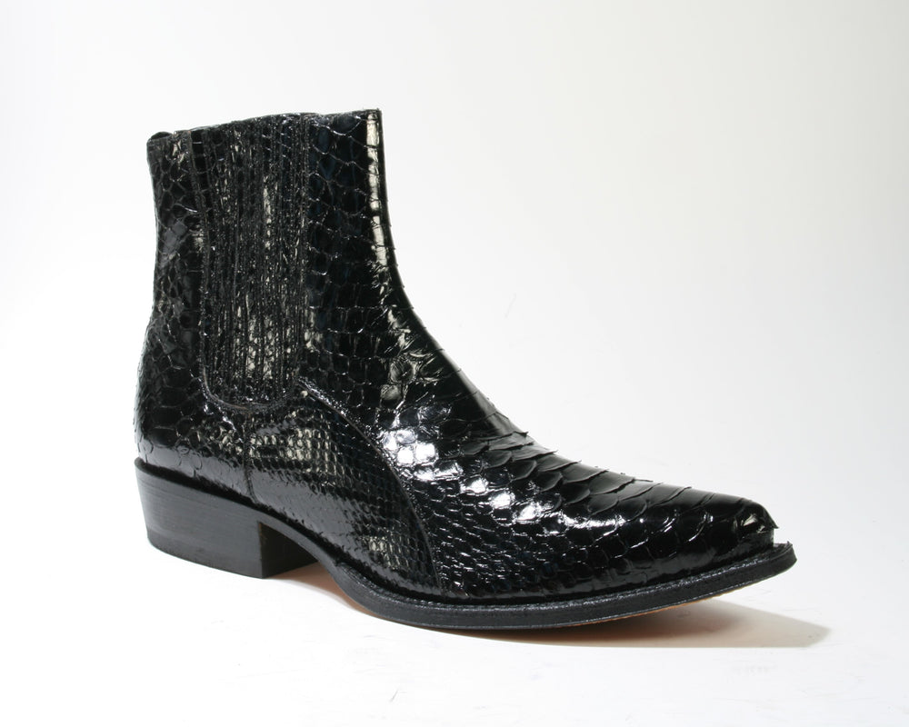 621 Tony Mora ankle boots TB Python Negro