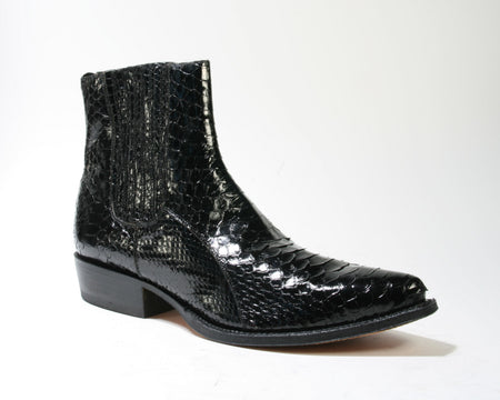 621 Tony Mora ankle boots TB Python Negro