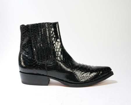 621 Tony Mora ankle boots TB Python Negro