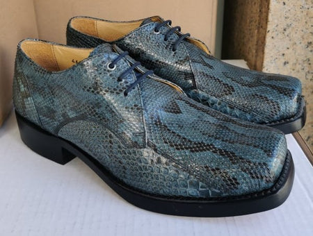 6278 Sancho Schuhe Python Blue