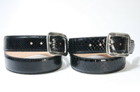 640 Vittozzi Belt Python Black