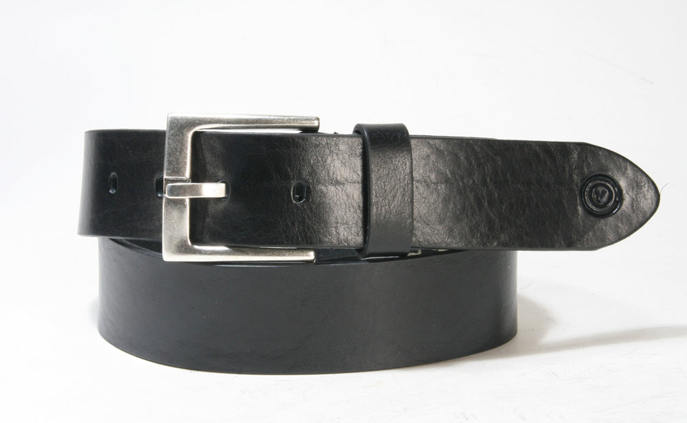 643 Vittozzi leather belt black 