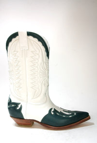 647 Don Quijote Cowboystiefel grün weiß