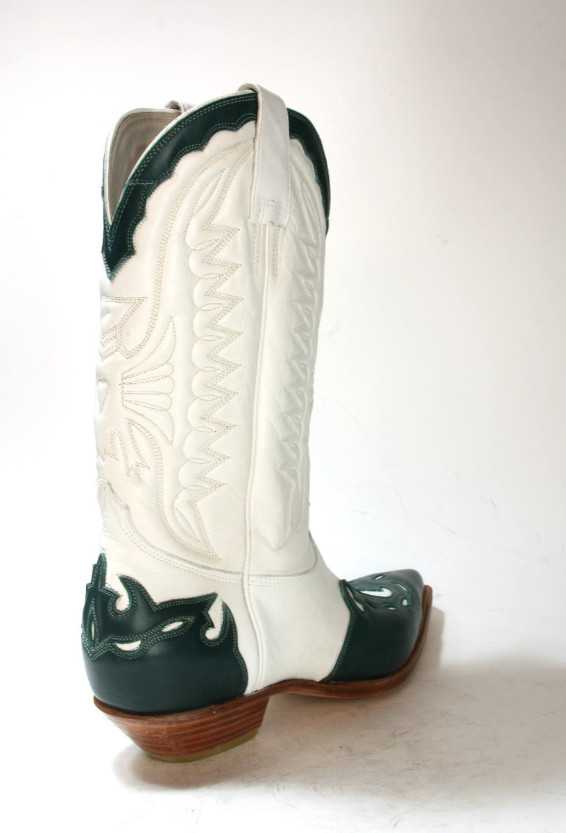 647 Don Quijote Cowboystiefel grün weiß