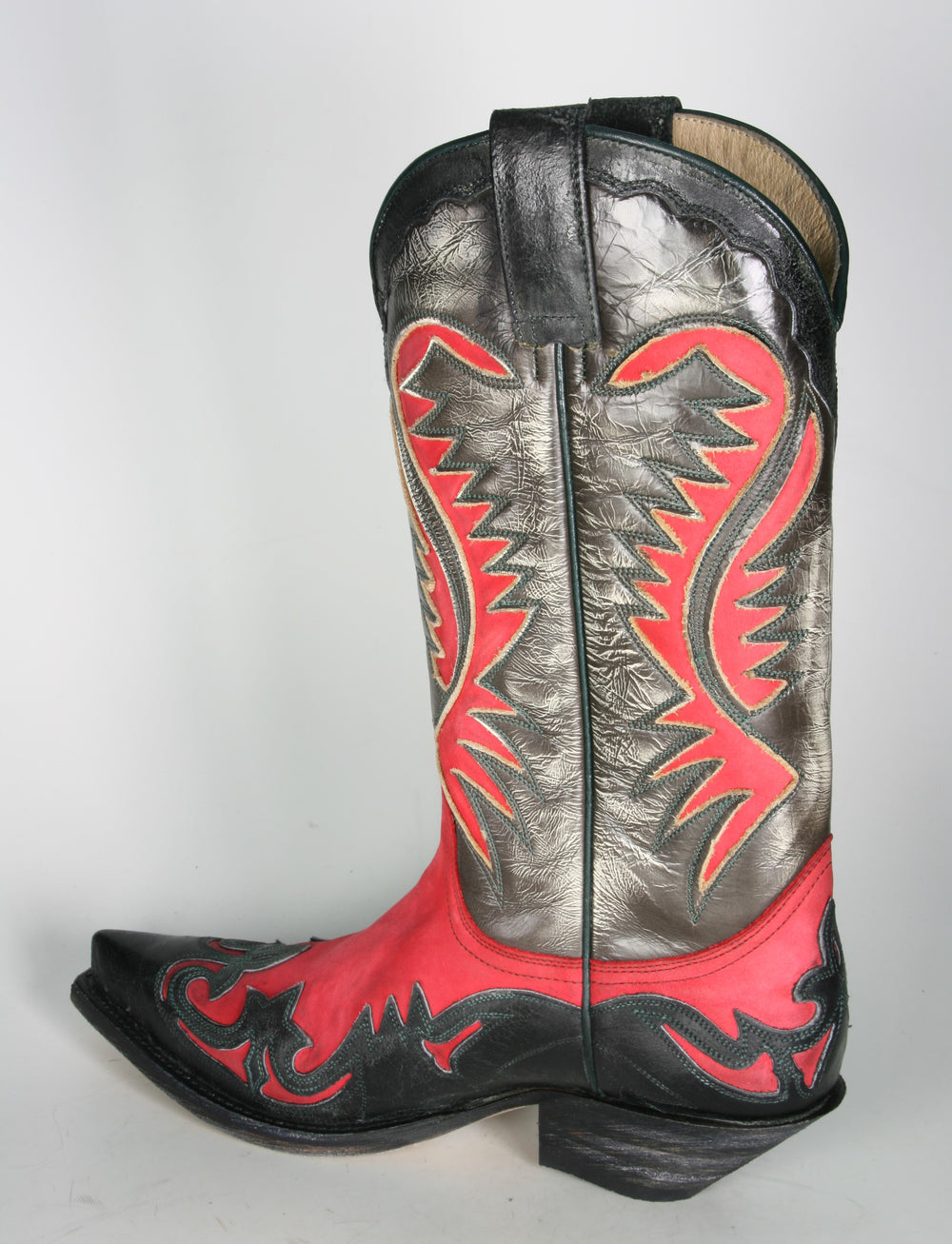 6480 Sendra Cowboy Boots Barbados Negro N. Rojo