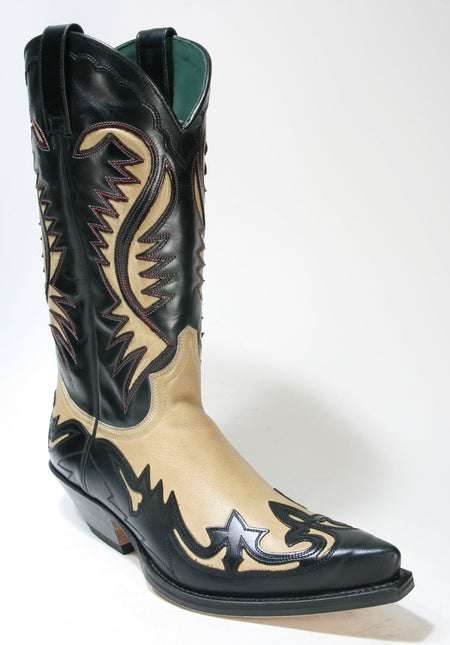 6480 Sendra Boots Cowboystiefel Ciclon Negro Salvaje Corda
