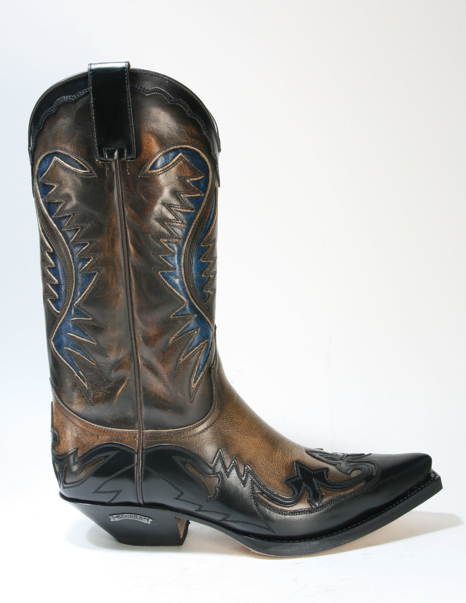 6480 Sendra Boots Cowboy boots Flor. Negro Denver