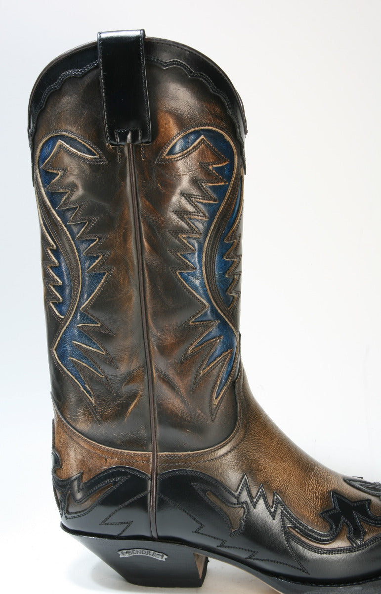 6480 Sendra Boots Cowboy boots Flor. Negro Denver