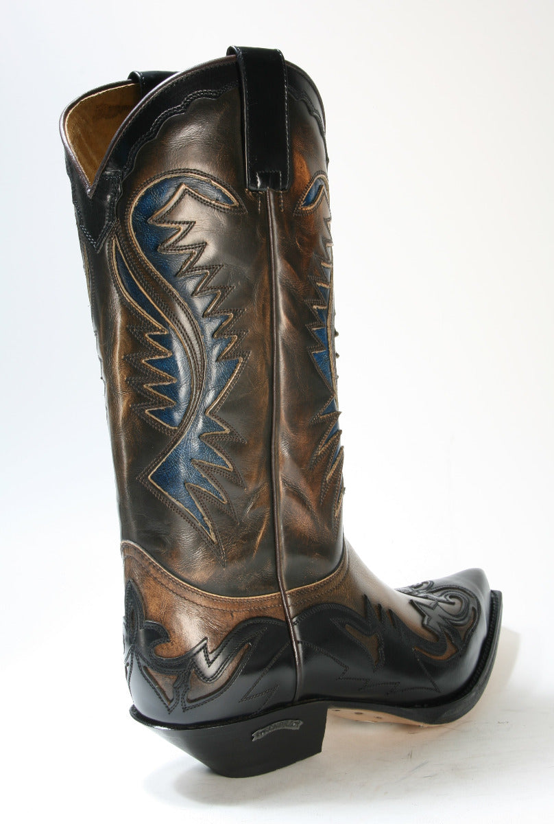 6480 Sendra Boots Cowboy boots Flor. Negro Denver