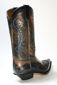 6480 Sendra Boots Cowboy boots Flor. Negro Denver