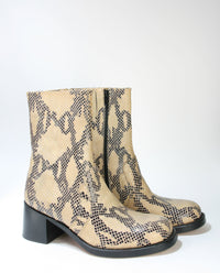 6629 Sancho ankle boots snake imitation
