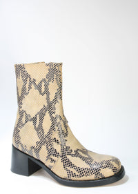 6629 Sancho ankle boots snake imitation