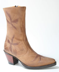 665 Sendra Boots Kurzstiefel Brown Flower