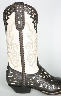 3702 Don Quijote Cowboy Boots Floral Brown