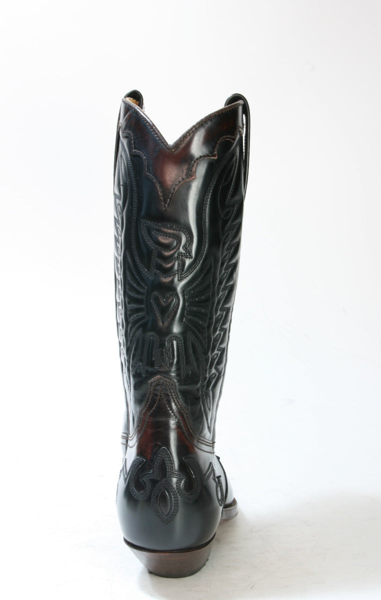 670 Primeboots Cowboystiefel schwarz bordeaux