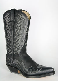 681 Primeboots cowboy boots Black Flame