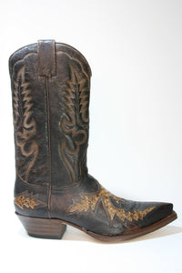 6821 Sendra Cowboy Boots Barbados Python Brown