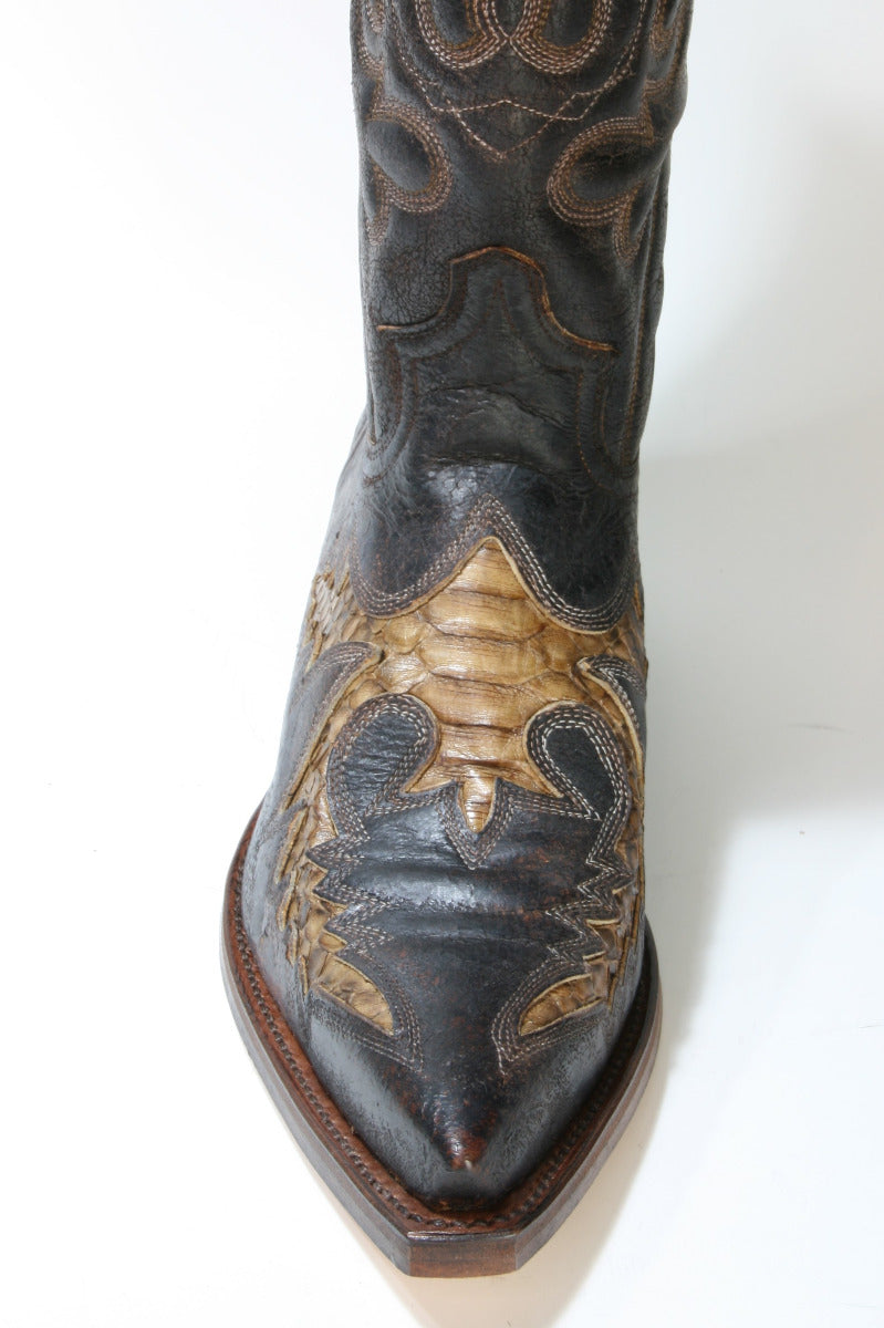 6821 Sendra Cowboy Boots Barbados Python Brown
