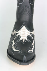 6867 Sendra Cowboy Boots Negro Python Natural
