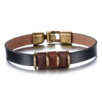 LB138 Leather Strap Black Brown