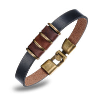 LB138 Leather Strap Black Brown