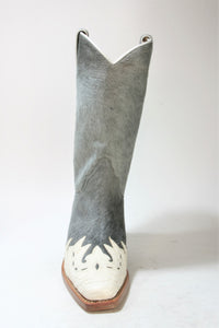 7003 Sancho cowboy boots Python Blanco Pelo Grey