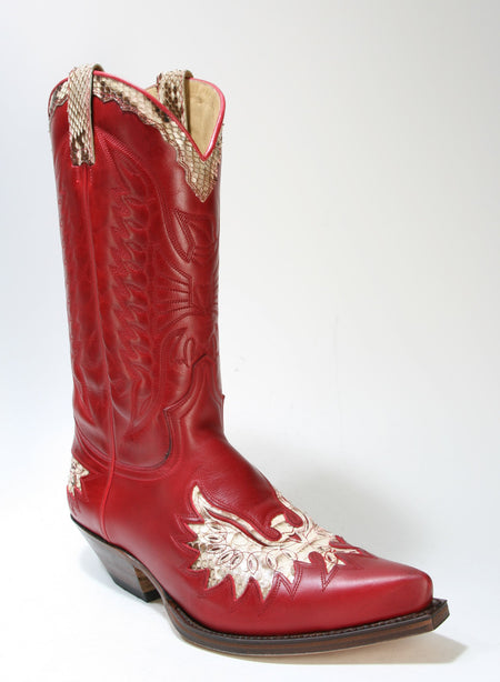 7106 Sendra Boots Cowboy boots Ciclon Rojo Python Nat