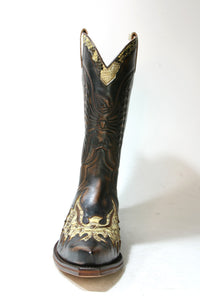 7106 Sendra Cowboy Boots Natural Antic Jacinto Python