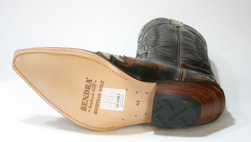 7106 Sendra Cowboy Boots Natural Antic Jacinto Python