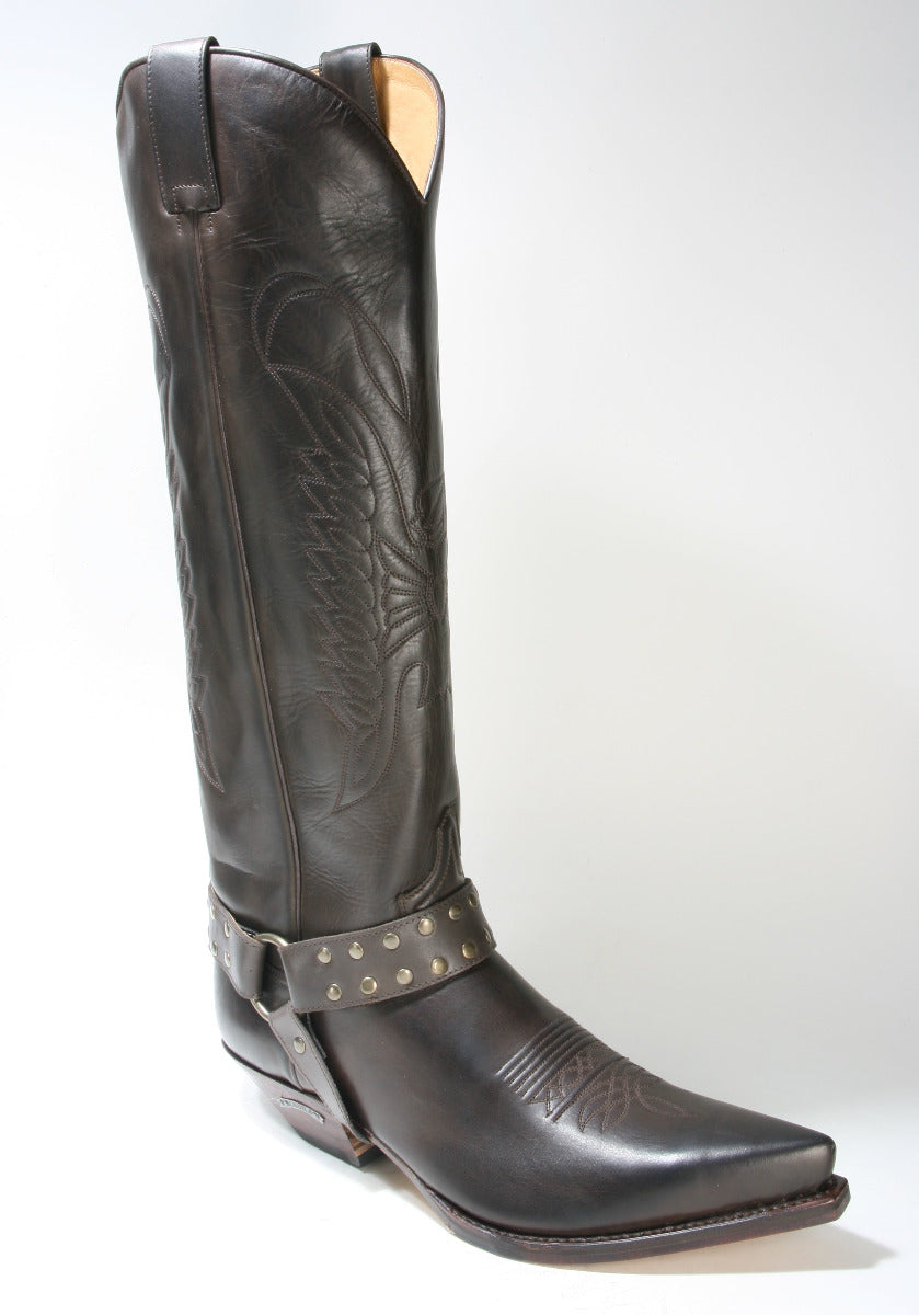 7167 Sendra Cowboystiefel Hochschaft Snowbut Braun