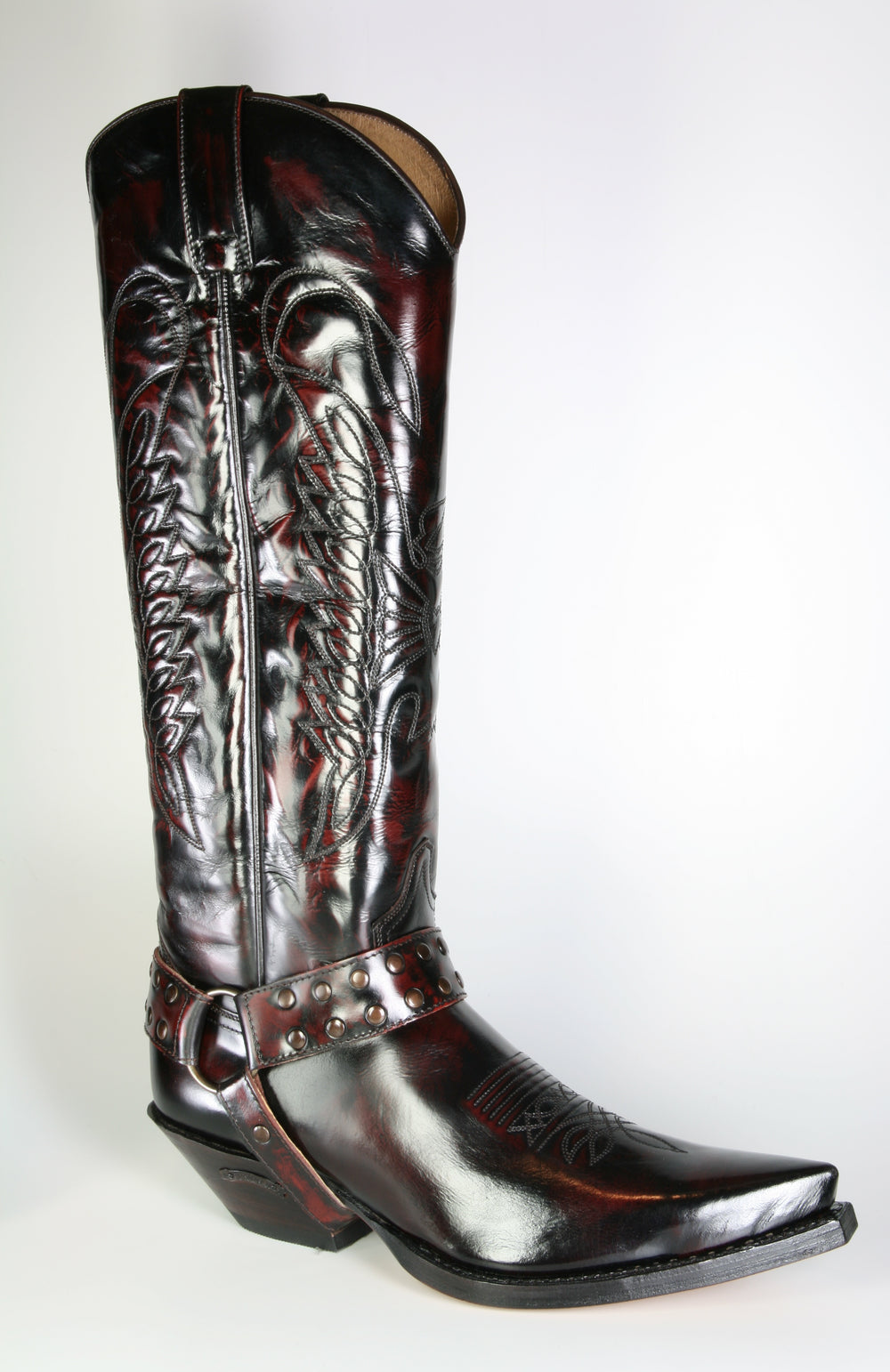7167 Sendra Cowboystiefel Hochschaft Flor. Fuchsia