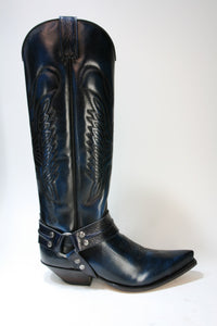 7167 Sendra Cowboystiefel Hochschaft Hurricane Azul