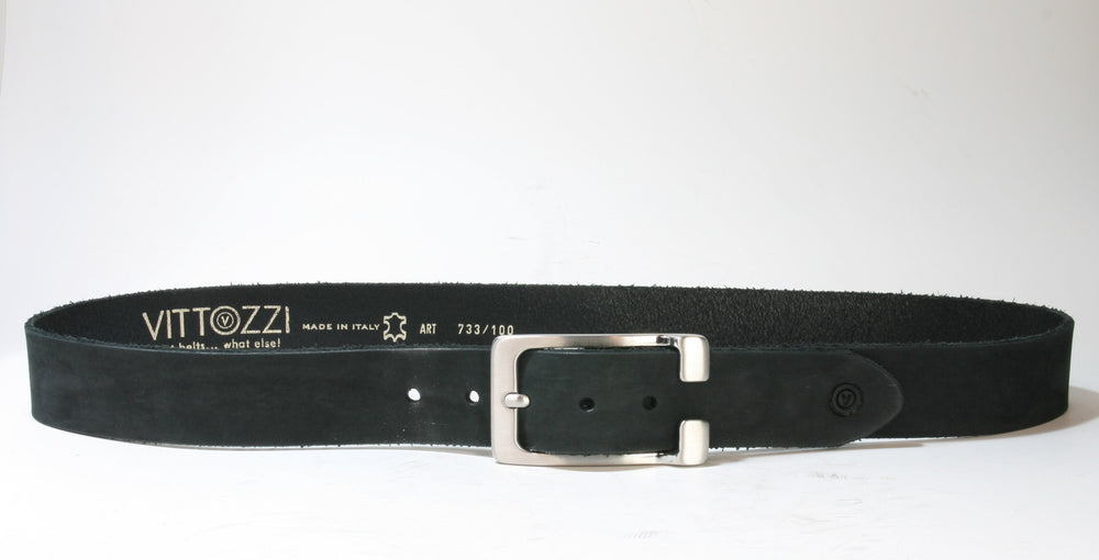 733 Vittozzi Gürtel Nubuk Black