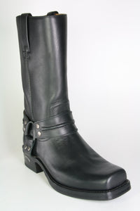 7410 Sendra Bikerboots Negro mit Gummisohle