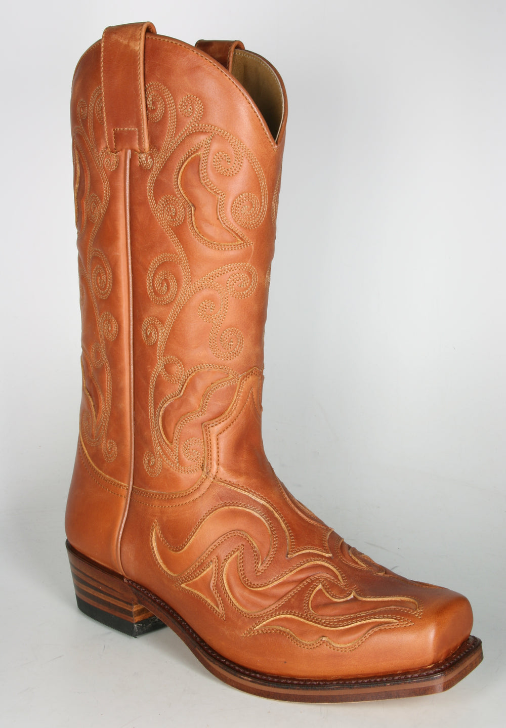 7428 Sendra Biker Boots Cognac