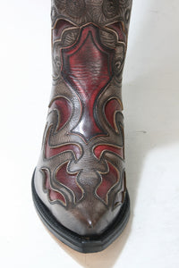 7428 Sendra Cowboystiefel Denver Marfil Rojo