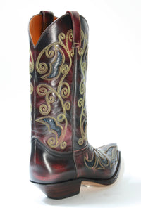 7428 Sendra Cowboy Boots Denver Rojo Python Navy