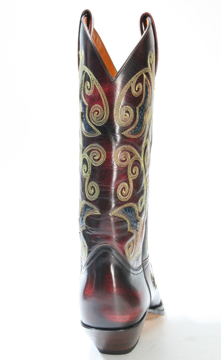 7428 Sendra Cowboy Boots Denver Rojo Python Navy