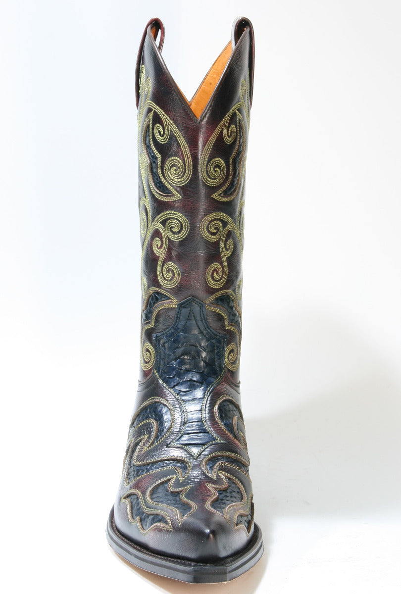 7428 Sendra Cowboy Boots Denver Rojo Python Navy