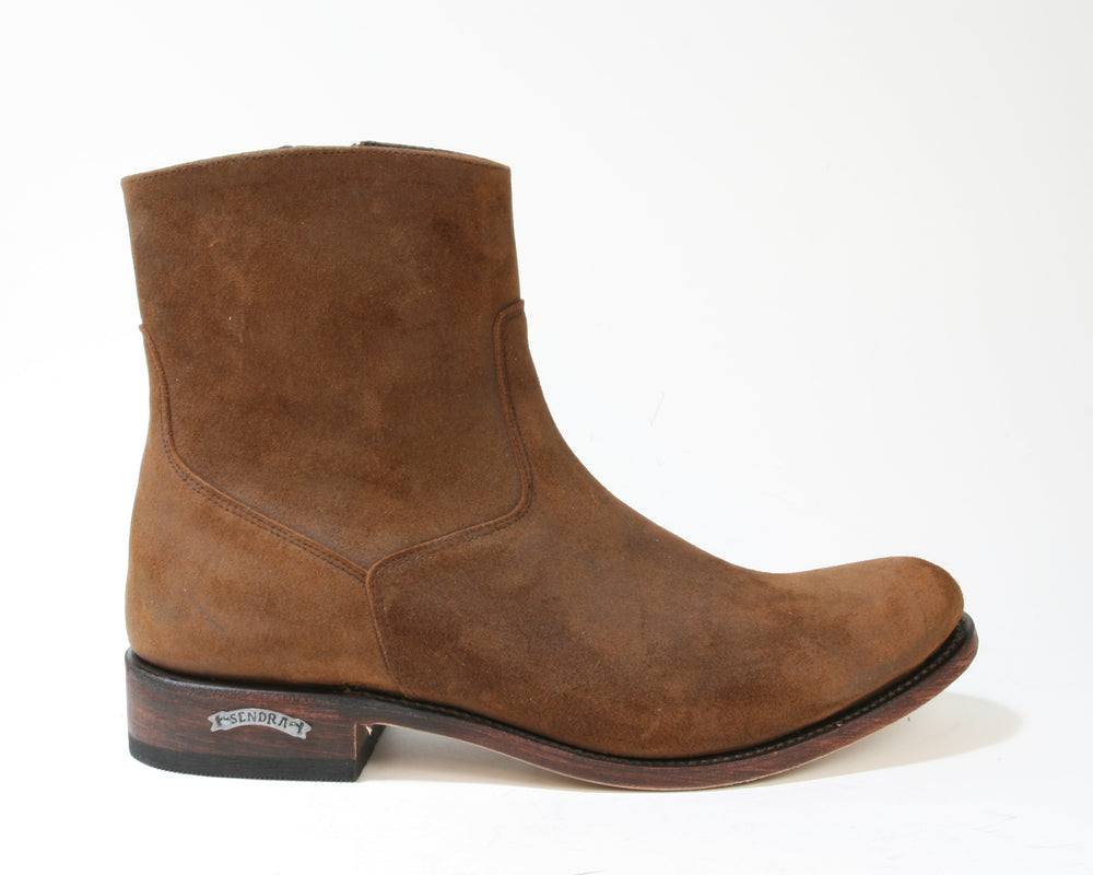 7438 Sendra Boots Stiefeletten FURLAN Wildleder Braun