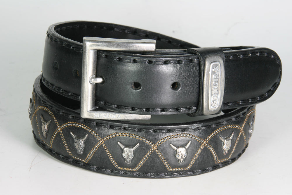 7472 Sendra Belt Negro Bull Heads