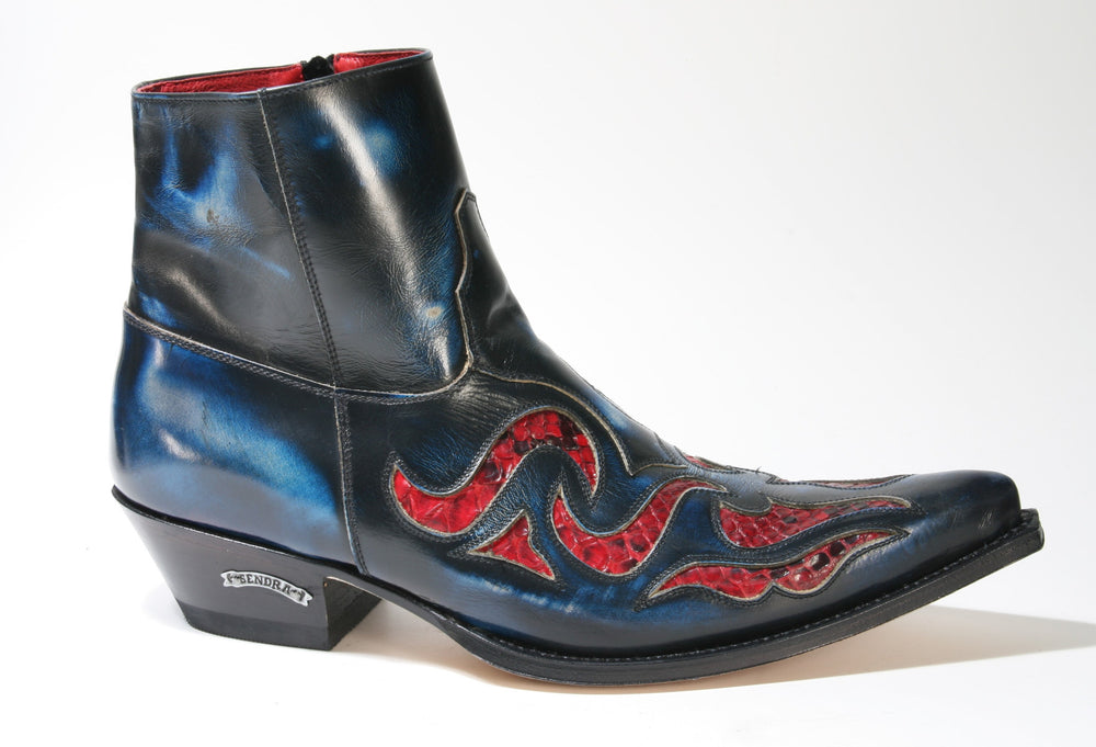 7482 Sendra Boots JAVI Denver Azul Python Rojo