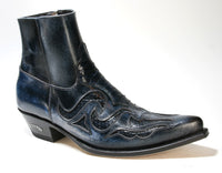7482 Sendra ankle boots JAVI Denver Azul Dark Dirty Python