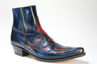 7482 Sendra Boots JAVI Denver Azul Python Rojo 2