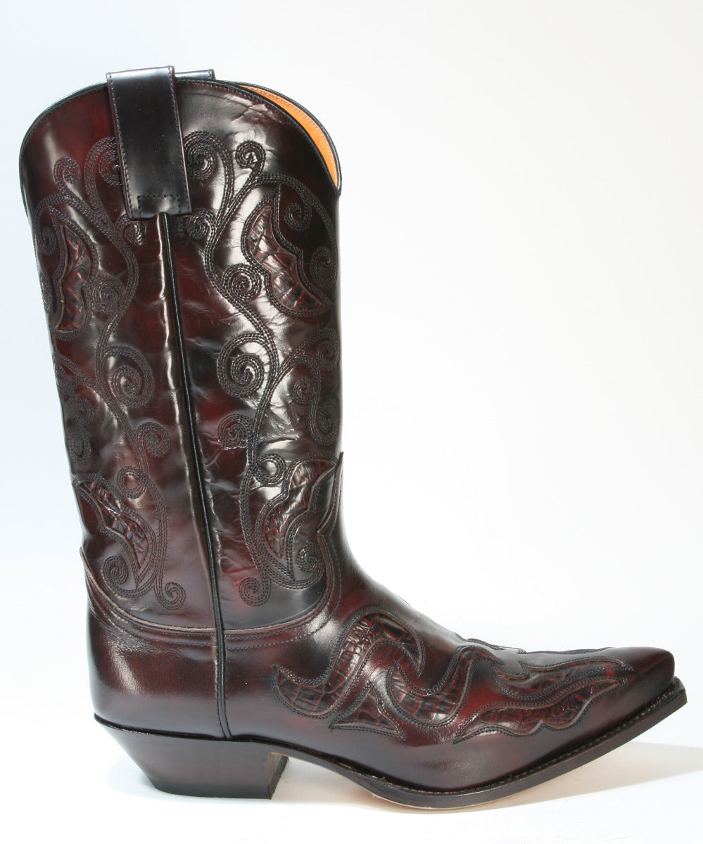 7490 Sendra Cowboystiefel Flor. Fuchsia Coco Flora