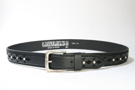 7508 Ledergürtel Black