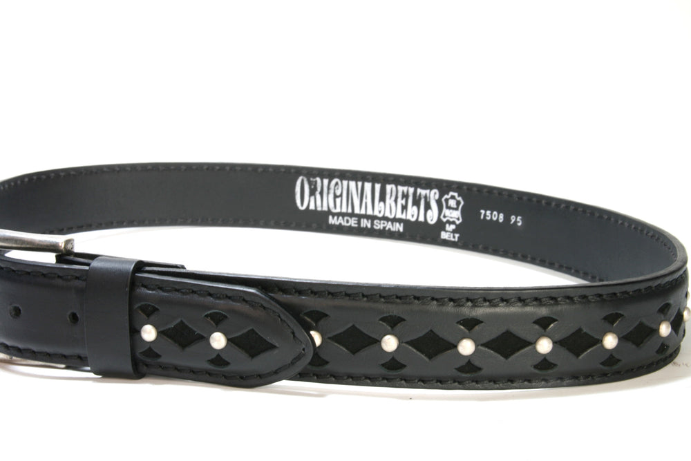 7508 Ledergürtel Black