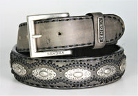 7606 Sendra Leather Belt Anthracite
