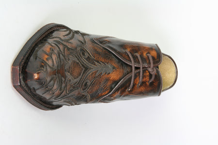 7650 Sendra Schnürschuhe Britnes Flo. Marron Stickung