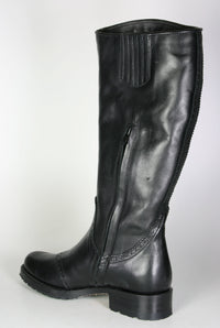 7667 Sendra Shaft Boots Budapest Pattern Black